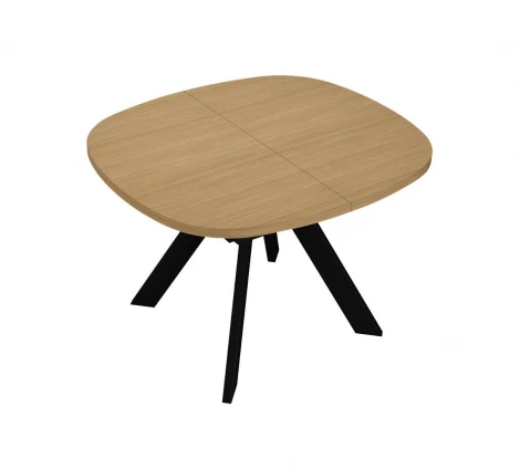 Стол DikLine B110 Дуб Каселла натуральный/опоры черные арт.00-00079999