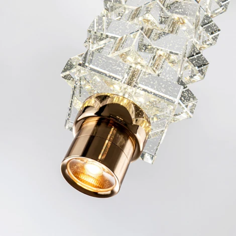 Подвесной светильник светодиодный хрустальный Modelux ML.9050.100 GD