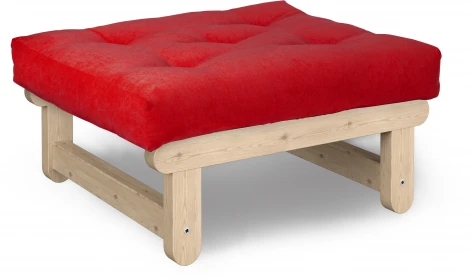 Пуф Arsko Сламбер сосна красный вельвет
