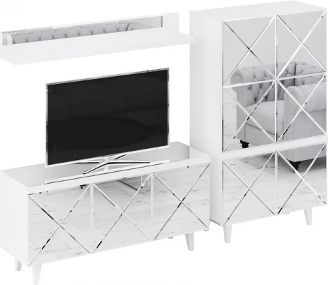 Композиция Kristal 2 ОГОГО (арт.331194), (ЛДСП/Зеркальный)