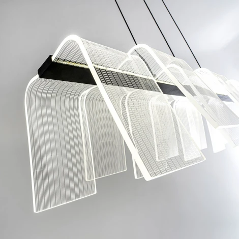 Подвесной светильник светодиодный с пультом с регулировкой цветовой температуры LED4U LED4U L7709-970 BK