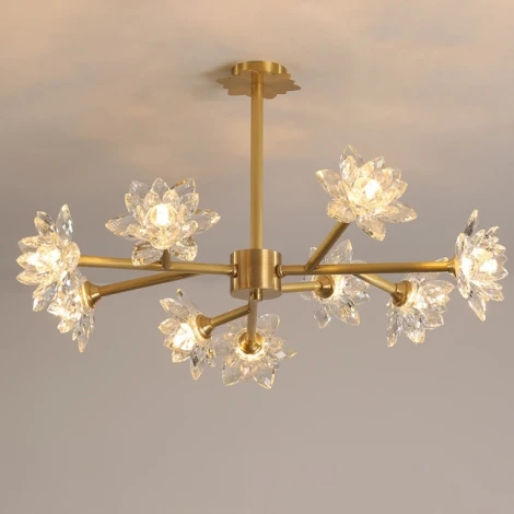 Потолочная люстра на штанге Lotos Two D80 ImperiumLoft Lotos-Two01 (203938-26) (220V)