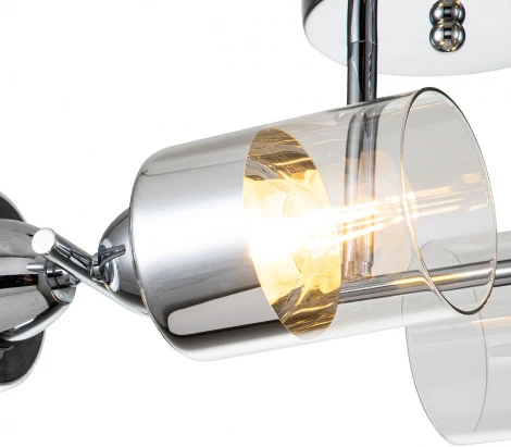 Потолочная люстра на штанге Bungarus 1110/4P Е27*60W Chrome (220V)