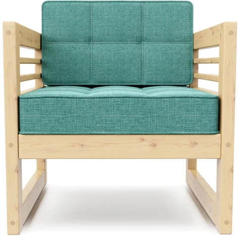 Кресло Arsko Сега сосна рогожка бирюзовая