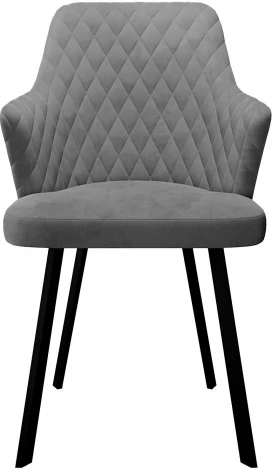 Стул DikLine 245 поворотный, C56 серый, ножки черные