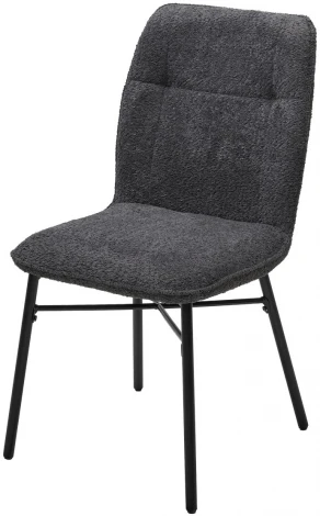 Стул COMO UF998-16 темно-серый, букле / черный каркас / Товарный знак DISAUR
