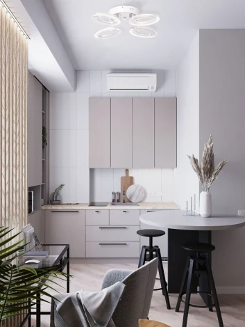 Потолочная люстра De City Мадлен 424015404 (регулировка яркости, LED, 220V, пульт управления)