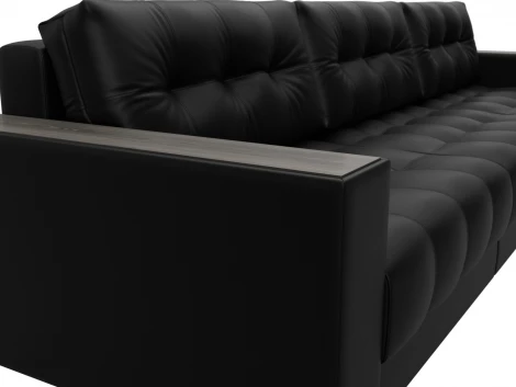 Диван прямой с декором Лига-049 НПБ Лонг Лига Диванов (Экокожа) арт.128435