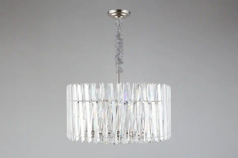 Подвесная люстра Aployt Verene APL.808.03.08 (220V, хрусталь, на цепи, свеча, круглые)