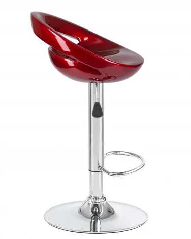Стул барный DISCO (бордовый металлик)