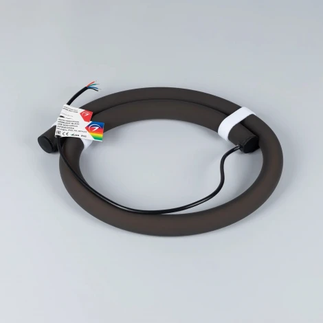 Светодиодная лента герметичная MonLIGHT-BLACK-SIDE-G280-D25mm 24V RGB 360deg (14.4 W/m, IP65, 1m, wire x1) (Arlight, Вывод боковой, 3 года) 047199