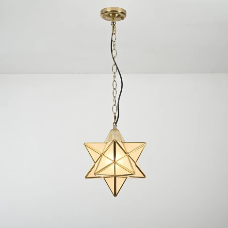 Подвесной светильник Star Frosted Glass Imperiumloft 40,1574 (73573-22) (220V, на цепи, звезды)