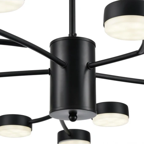 Потолочная люстра на штанге Lumion Torina 8117/15 черный, металл LED GX53 15*7W 220V