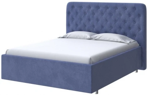 PROxSON Кровать Classic Large (Ткань: Велюр Casa Сапфировый) 140x190
