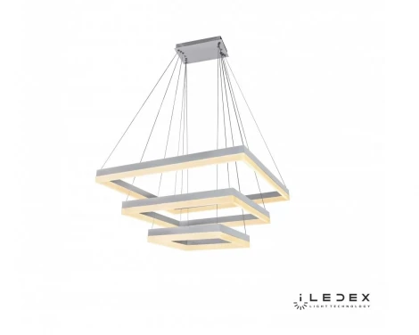 Подвесной светильник iLedex Twins D0319-3 (400x600x800) WH (220V, пульт управления, на тросе)
