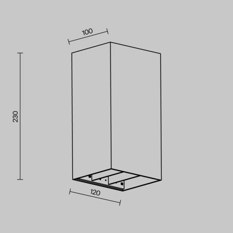 Настенный уличный светильник светодиодный Maytoni Outdoor Drape O525WL-L20B3K