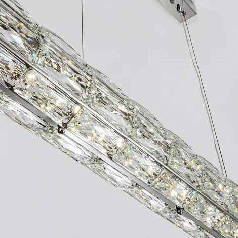 Подвесной светильник светодиодный хрустальный Modelux ML.340.1000 CR