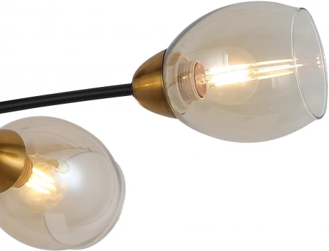 Потолочная люстра на штанге ILLUMICO IL8263-4COU-79 BK GD (220V)