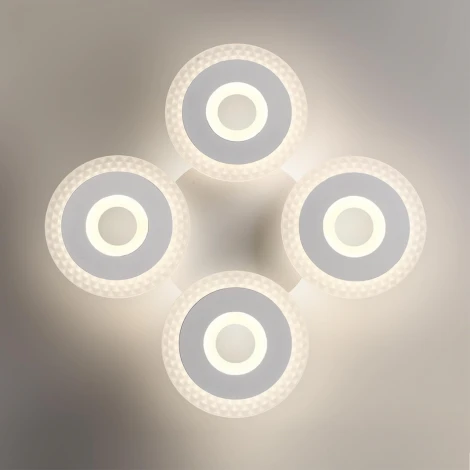 Потолочная люстра светодиодная Lumion Vandy 8016/70CL белый/прозрачный металл/акрилл LED 70W 220V 3000-6000K