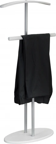 Вешалка костюмная Дэви 2 металлик/белый Mebelik арт.006387