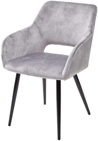 Стул M-City ALLY VBP-203 античный серебристо-серый/черный каркас