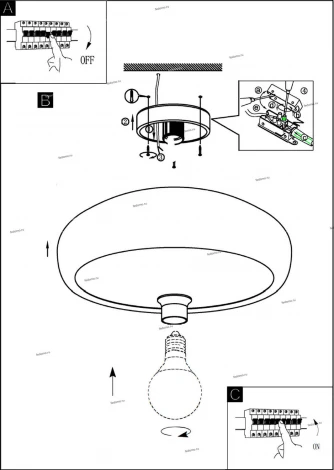 Потолочный светильник Eglo Mogano 94548