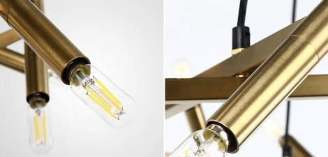 Подвесная люстра Jonathan Browning Le Pentagone Chandelier 20 Light ImperiumLoft 40,2364 (123487-22) (220V, на тросе)