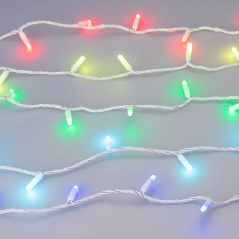 Светодиодная гирлянда ARD-STRING-CLASSIC-10000-WHITE-100LED-MILK-LIVE RGB-DMX (24V, 10W) (IP65)