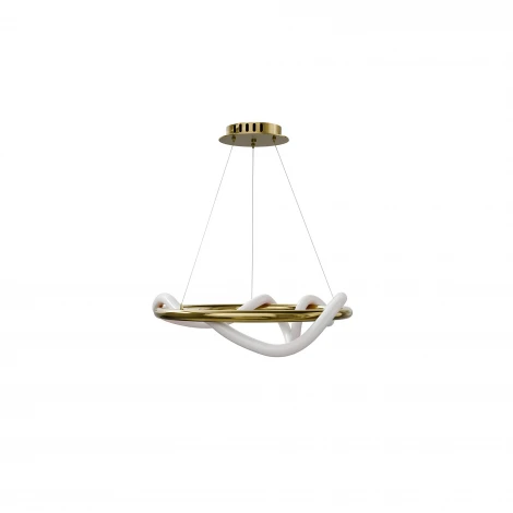 Подвесной светильник кольцо с гибким неоном Lightera Nyasa LE217L-40G WIFI (Умный дом, Голосовое, Алиса)