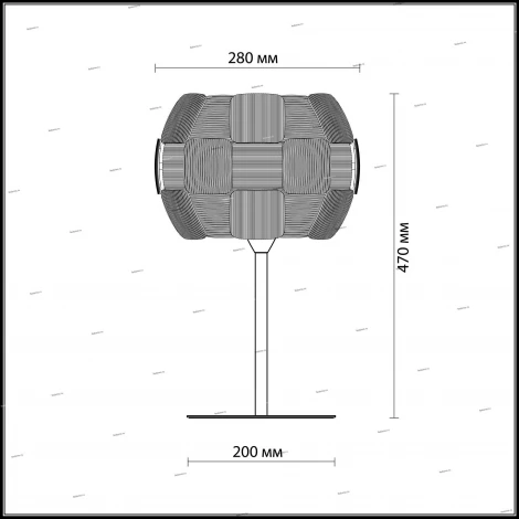 Интерьерная настольная лампа Odeon Light Ralis 2860/1T
