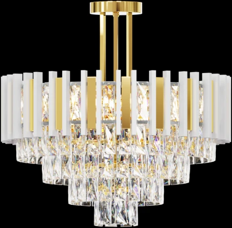 Потолочная люстра хрустальная на штанге Rivoli Nicole 1041-308 (220V)