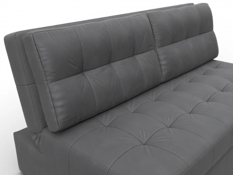 Диван прямой Лига-107 (160) (ЛДСП,Брус,Фанера,Замша/Серый) Лига Диванов 134939