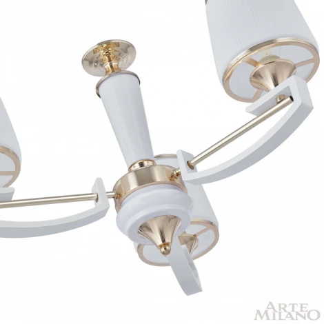 Подвесная люстра Arte Milano Florentia-2457 302457/3 Wh/Gd (220V, на цепи)