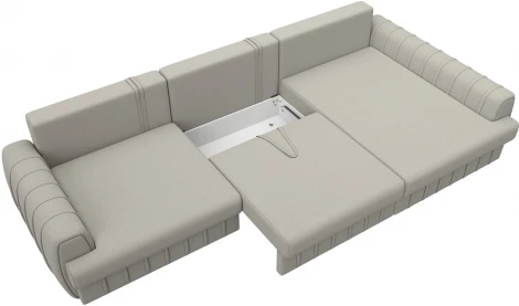 Диван угловой Лига-057 НПБ Лонг угол правый Лига Диванов (Рогожка) арт.129292