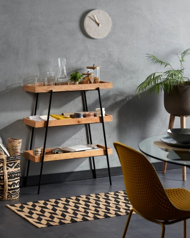 Обеденный стул La Forma (ex Julia Grup) Quinby (Желтый,Горчичный/ Сталь,Пластик,Металл,Полипропилен)