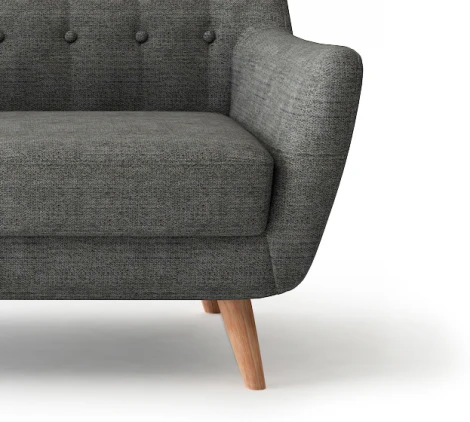 Диван Picasso двухместный горчичный