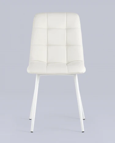 Стул Stool Group Oliver экокожа белый белые ножки УТ000034850