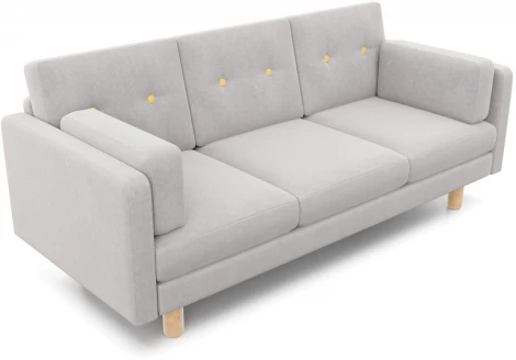 Диван Arsko прямой Ингвар Б велюр серый