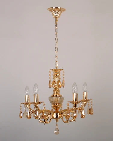 Подвесная люстра Abrasax Sylvia L.8110-5GO (220V, на цепи)