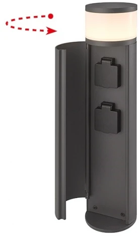 Наземный светильник светодиодный с розеткой Oasis Light Розетки AL6033-730 Bl