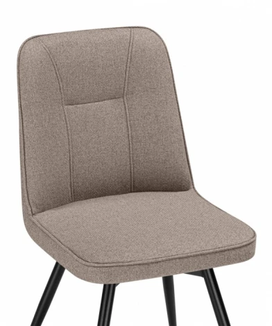 Обеденный стул Woodville Texas (Металл, Рогожка/Черный) арт.15887