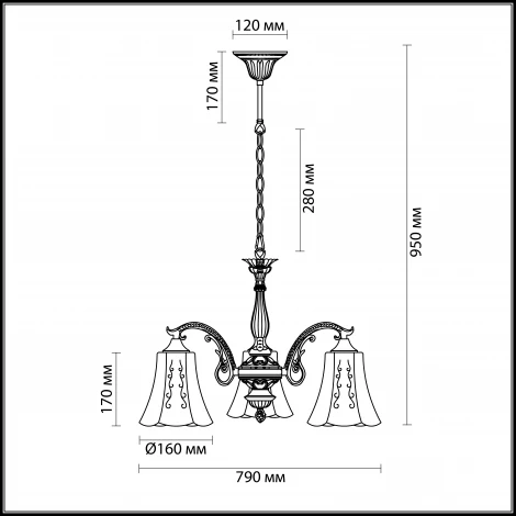 Подвесная люстра Lumion Sonette 2985/3