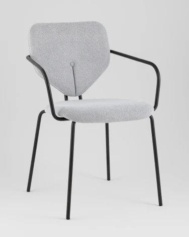 Стул обеденный Masey с подлокотниками серый Stool Group арт.УТ000039586