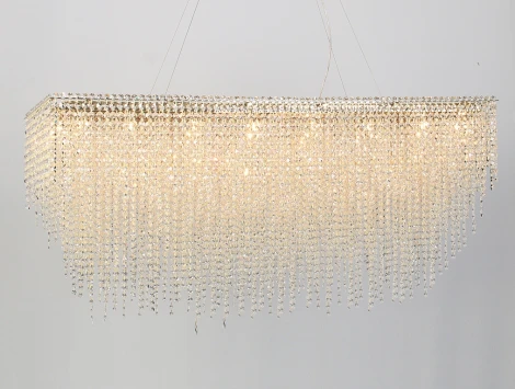 Подвесная люстра хрустальная Newport 10900 10932/C gold (220V, на тросе)