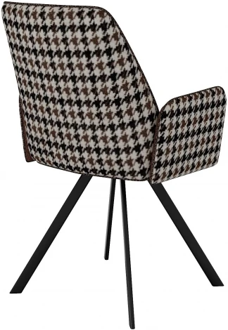 Стул DikLine 293 поворотный SB3/A2 шоколад, ножки черные арт.00-00076728