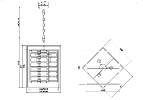 Подвесной светильник Maytoni Tening MOD060PL-04CH