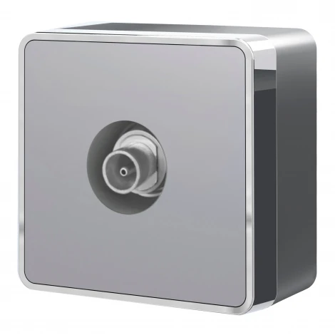 ТВ-розетка оконечная Gallant (серебряный) Werkel W5083006 (a052778)