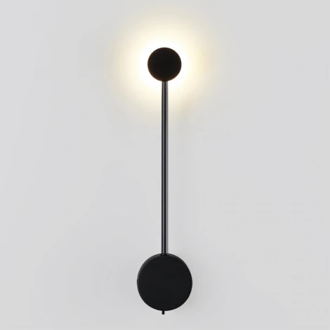 Настенный светильник Odeon Light Satellite 7008/5WL черный/металл/акрил LED 3000/4000K тумблер на корп. 5W 220V