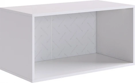 Зефир Антресоль двухдверная 118.01 Mebelson (ЛДСП,МДФ/Светлое дерево,Белый) арт.UL.118-M.103.01.3262