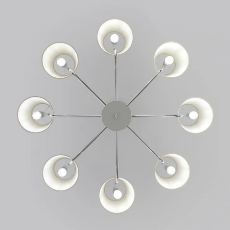 Подвесная люстра Eurosvet Amaretto 60155/8 хром (220V, на тросе)